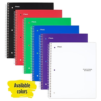 Staples 437780 1 Subject Notebook 5-Inch X 7-Inch 